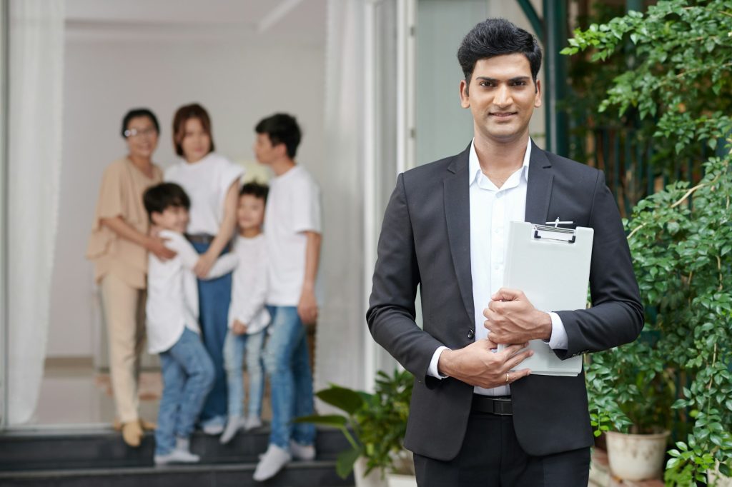 Insurance Agent with Clipboard